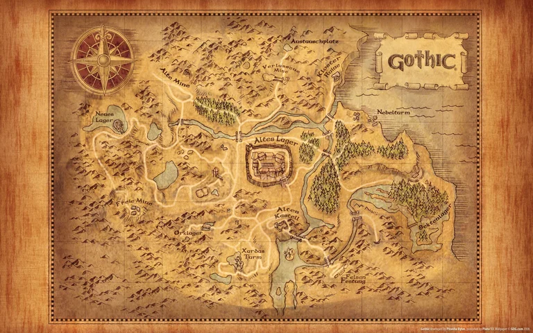Map of the Valley of the Mines